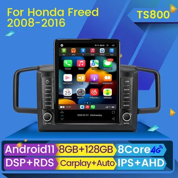 8G + 128G 2 din Android Авторадио Стерео для Honda Freed Spike 2008-2016 Tesla Стиль Автомобиля Радио Мультимедиа GPS Трек Carplay 2din