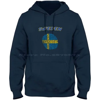 Швеция / Шведский флаг / Подарок / Идея подарка Толстовка из 100% хлопка Швеция Стокгольм Идеи Швеция Северная Европа Скандинавия