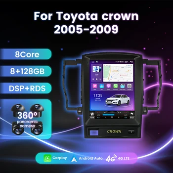 9,7-Дюймовый Вертикальный Экран для Toyota Crown 2006-2009 Авторадио 2 Din Tesla Style Android Автомобильный Мультимедийный GPS Навигационный Головной Блок