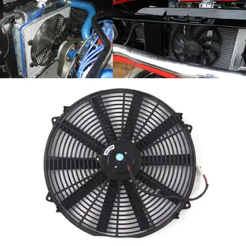 Универсальный 16-дюймовый тонкий вентилятор охлаждения электрического радиатора 24 В 120 Вт - Для легкового грузовика RV