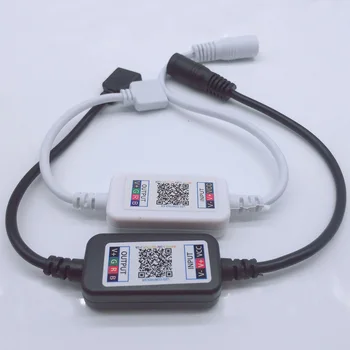 Приложение для управления светодиодным RGB-контроллером DC 12V 24V, совместимое с Bluetooth, музыкальный RGB-контроллер для светодиодной ленты 5050 4 Pin Mini 5V-24V
