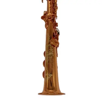 Сделано во Франции, латунь, прямое сопрано, саксофон, Bb Си Бемоль, деревянный духовой инструмент, натуральная оболочка, рисунок вырезания клавиш